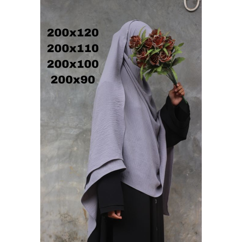 pashmina crinkle airflow shawl jumbo syari