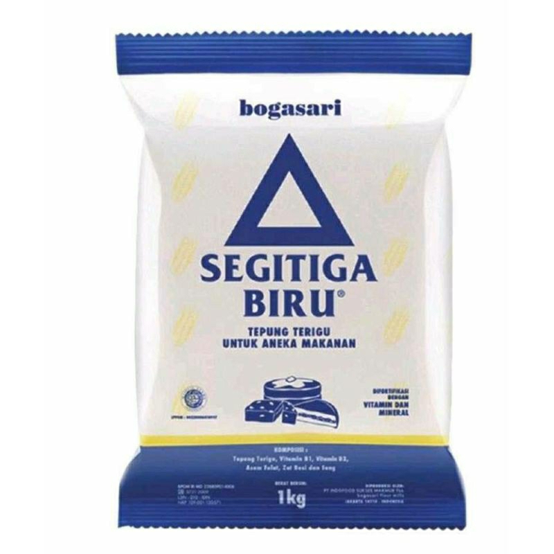 

Tepung Terigu | BOGASARI | Segitiga Biru 1Kg