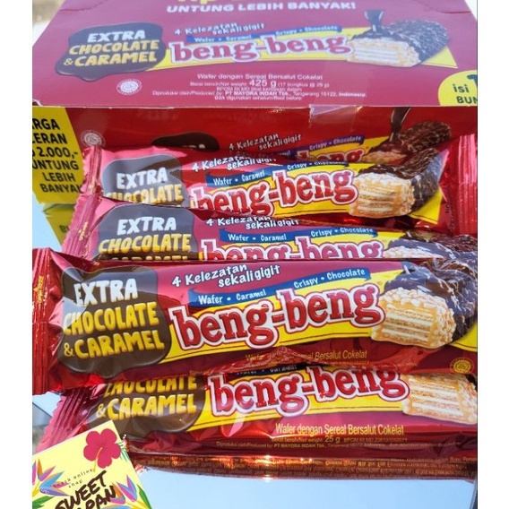 

Terkini PROMO BENGBENG BENG COKLAT CARAMEL MELTED isi 17 bungkus with extra caramel