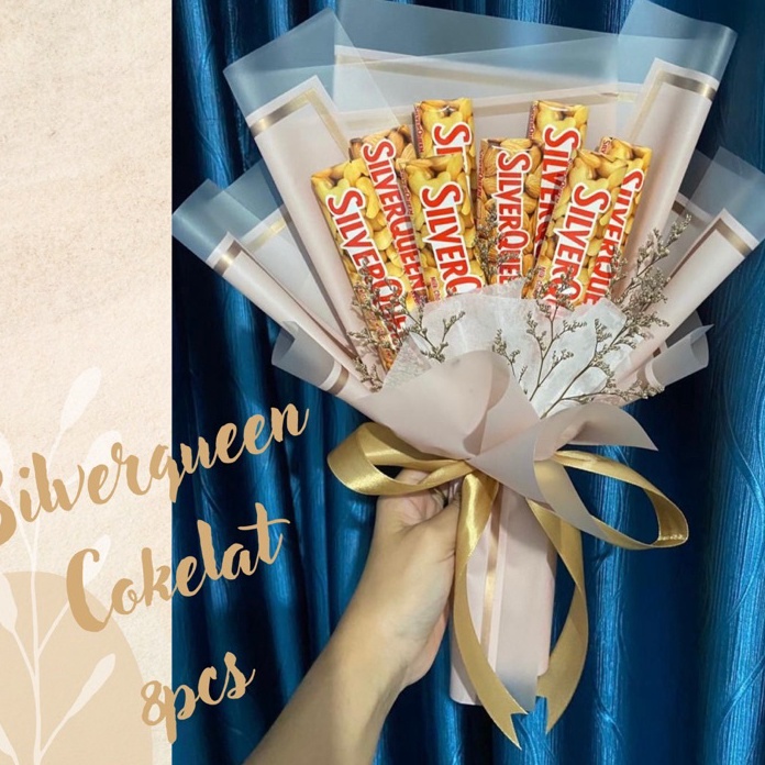 

SALE BUKET SILVERQUEEN BUKET DAIRYMILK BUCKET COKELAT