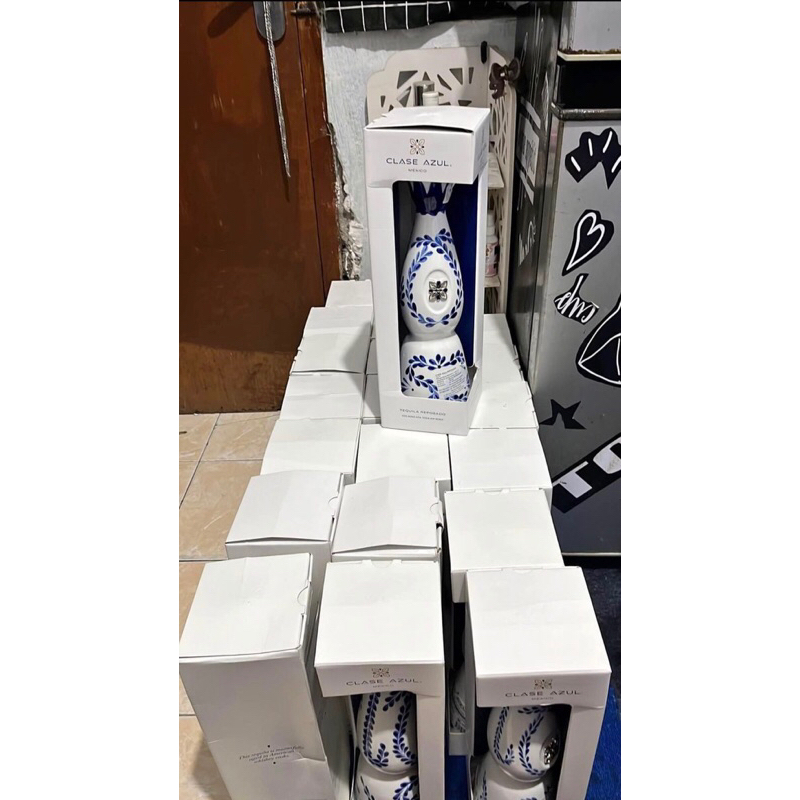 botol bekas miras clase azul / botol pajangan / botol hiasan