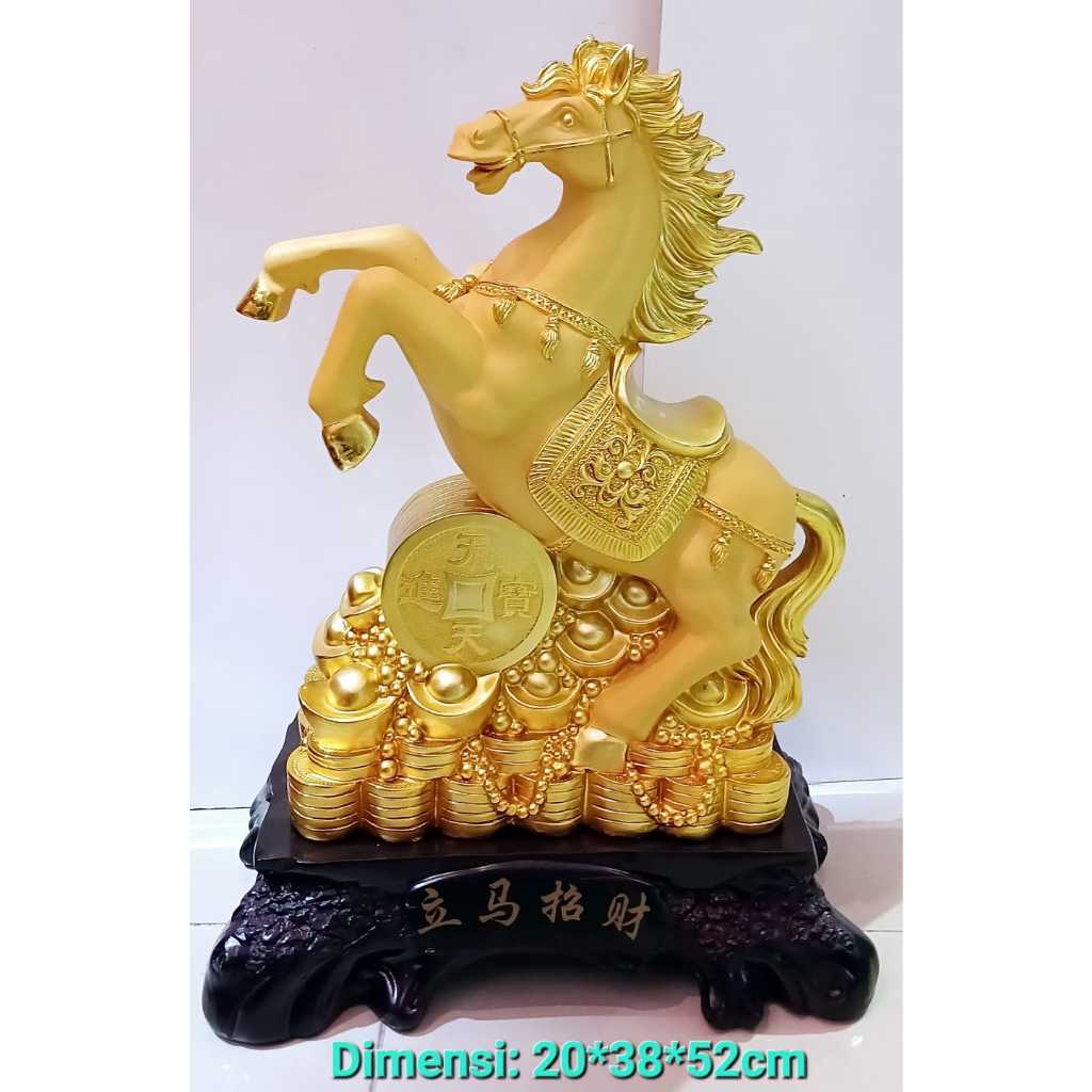 Patung Kuda Fiber / Figurine Kuda Resin / Pajangan Kuda Besar