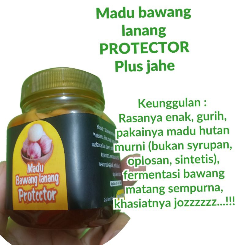 

Madu bawang lanang/tunggal protector plus rempah jahe .250 gr