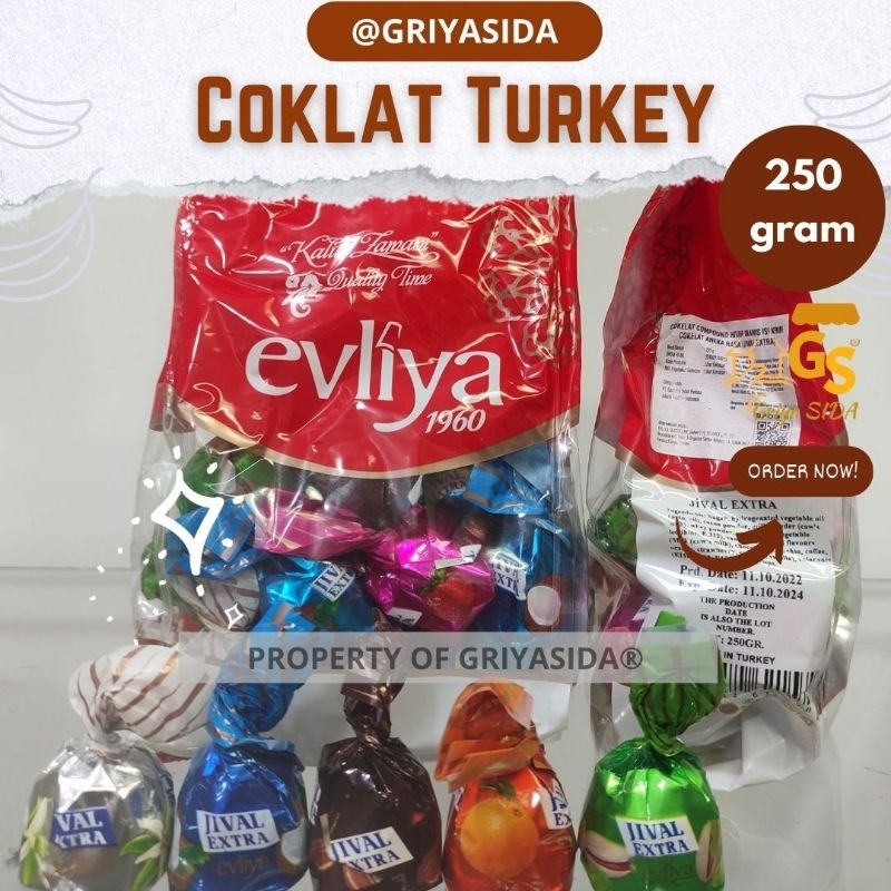 

Coklat tueki jival fruity 250gr evliya coklat asli premium