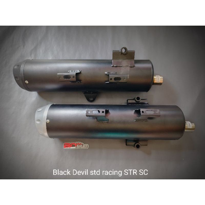 knalpot Black Devil std standar racing STR SC aerox nmax PCX150 vario 125 vario 150 new vario 160 Mi