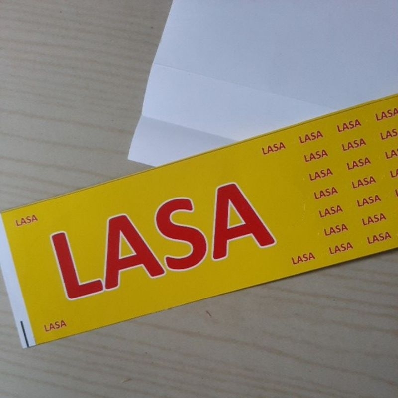 

Stiker Label Lasa Besar dan Kecil