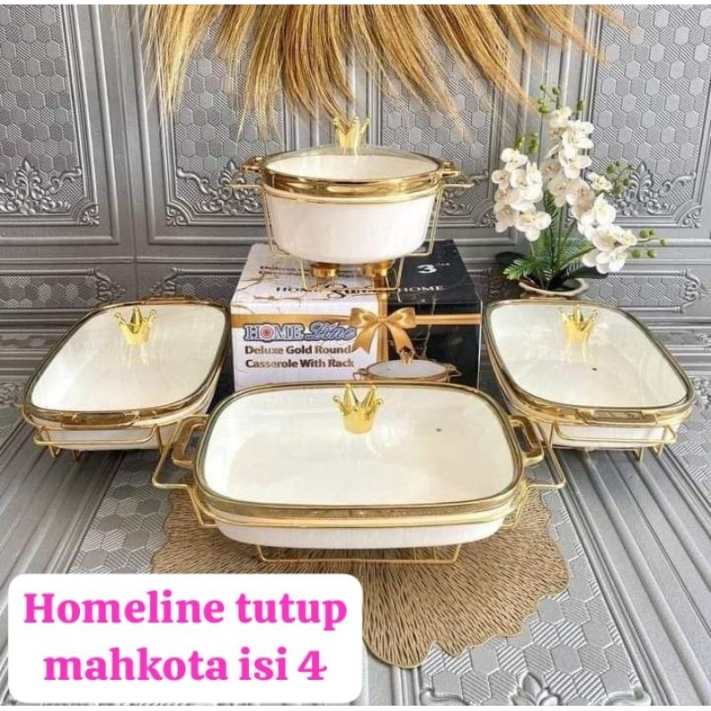 SET PRASMANAN PUTIH HOMELINE 3+1