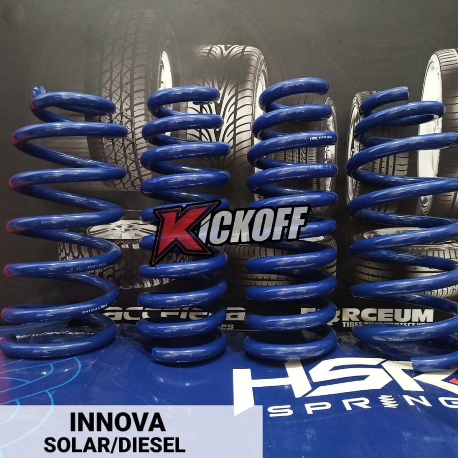 PER CUSTOM PER CEPER UNTUK MOBIL INNOVA DIESEL / SOLAR LOWERING KIT HSR SPRING