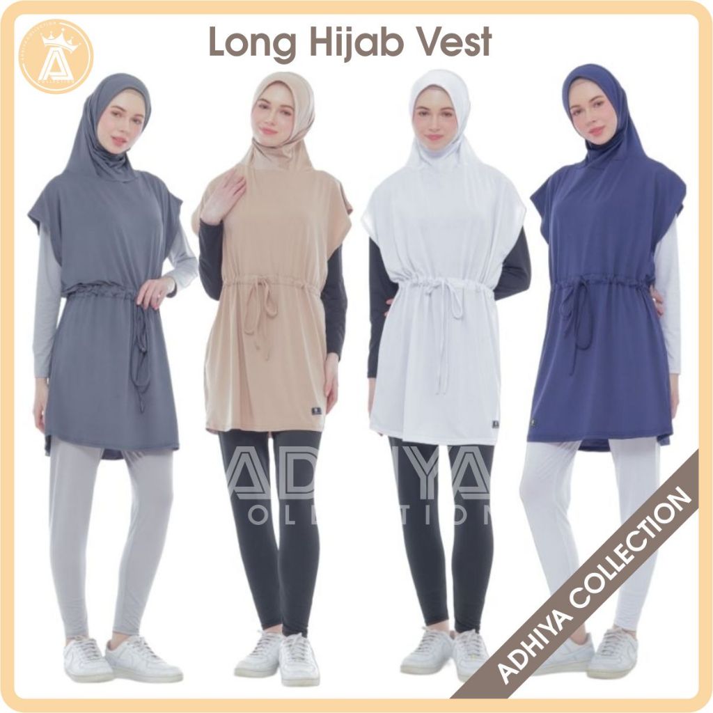 ROMPI HIJAB INSTANT MUSLIM TUNIK VEST OLAHRAGA WANITA TERBARU SPORT KEKINIAN