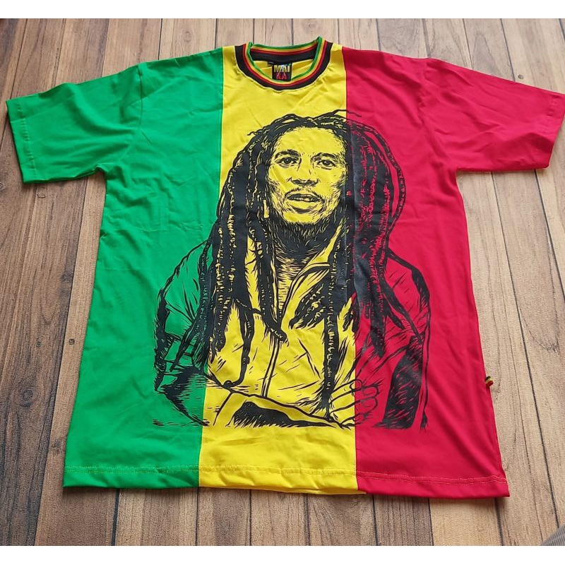 DJATIESHOP x JATIMAIKA tj mkhkaos rasta bob marley kaos mkh  baju rasta tshirt rasta reggae baju reg