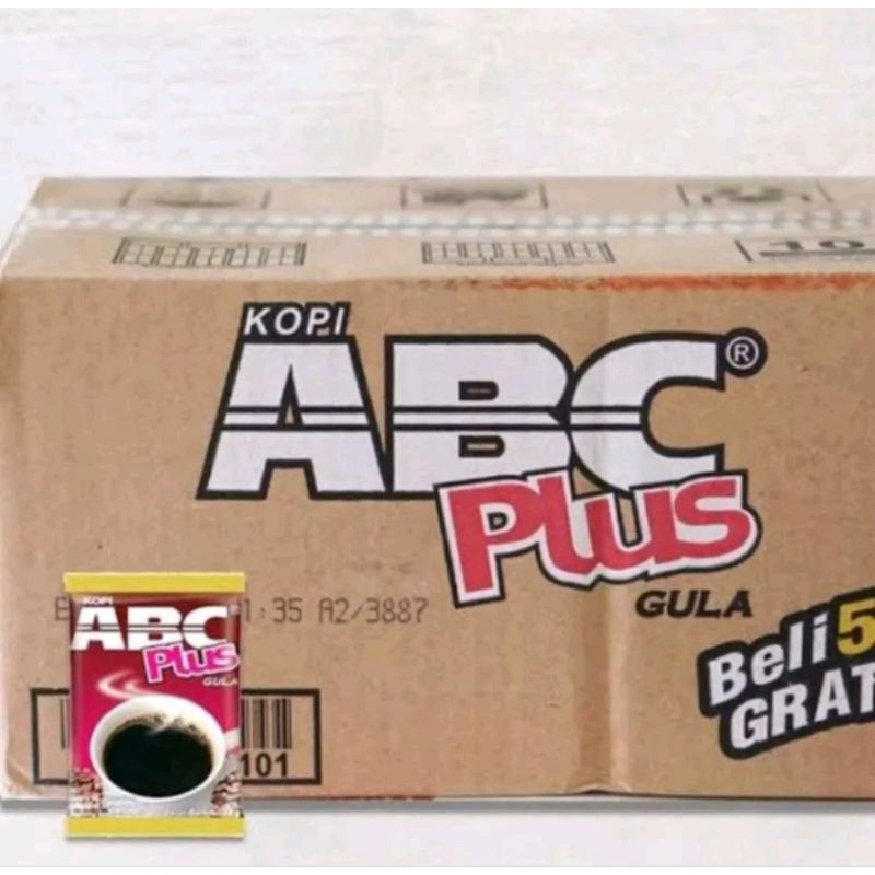 

Kopi ABC Plus Gula 1 Dus Isi 12renteng / 120 sachet @18gr