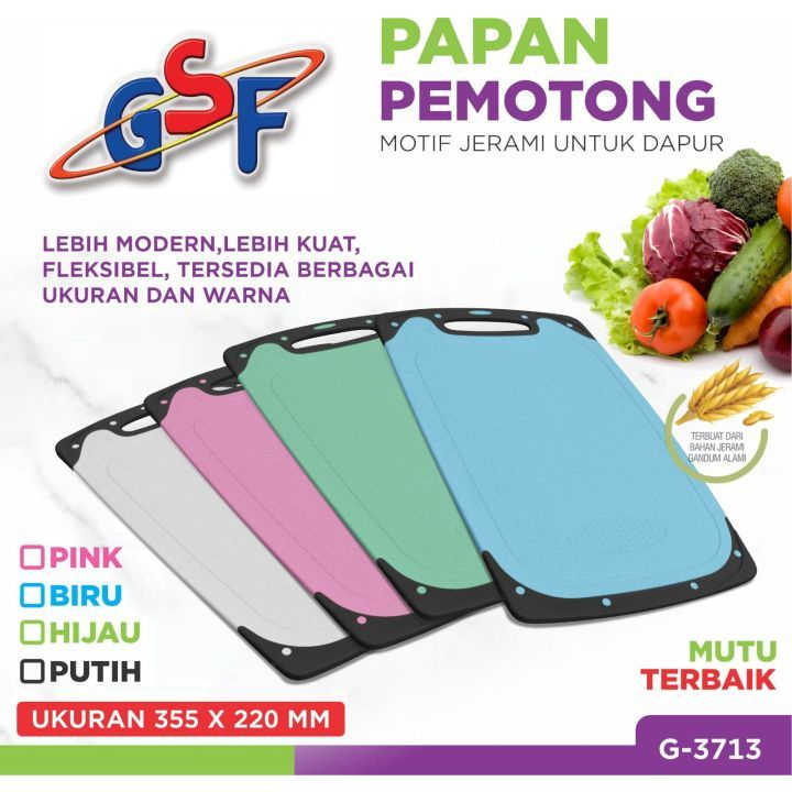 GSF 3713 PAPAN PEMOTONGTALENAN BUAH SAYURAN GSF-3713 ukuran besar gsf Talenan Jerami