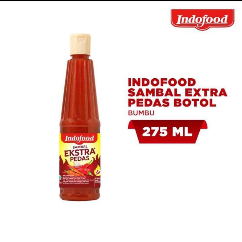 

sambal indofood ekstra pedas botol 275ml