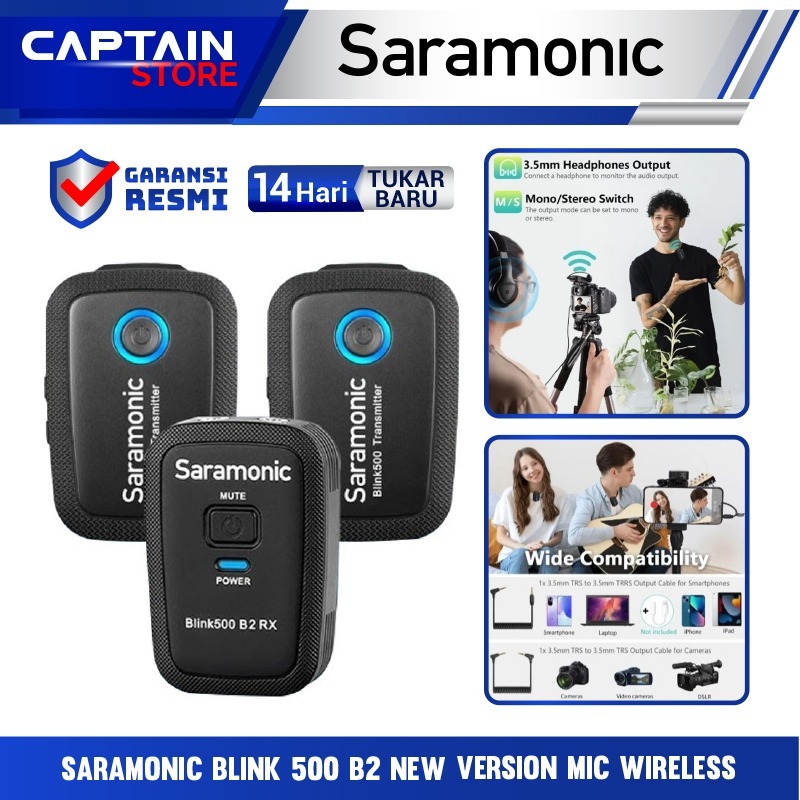 Saramonic Blink 500 B2 New Version Mic Wireless saramonic