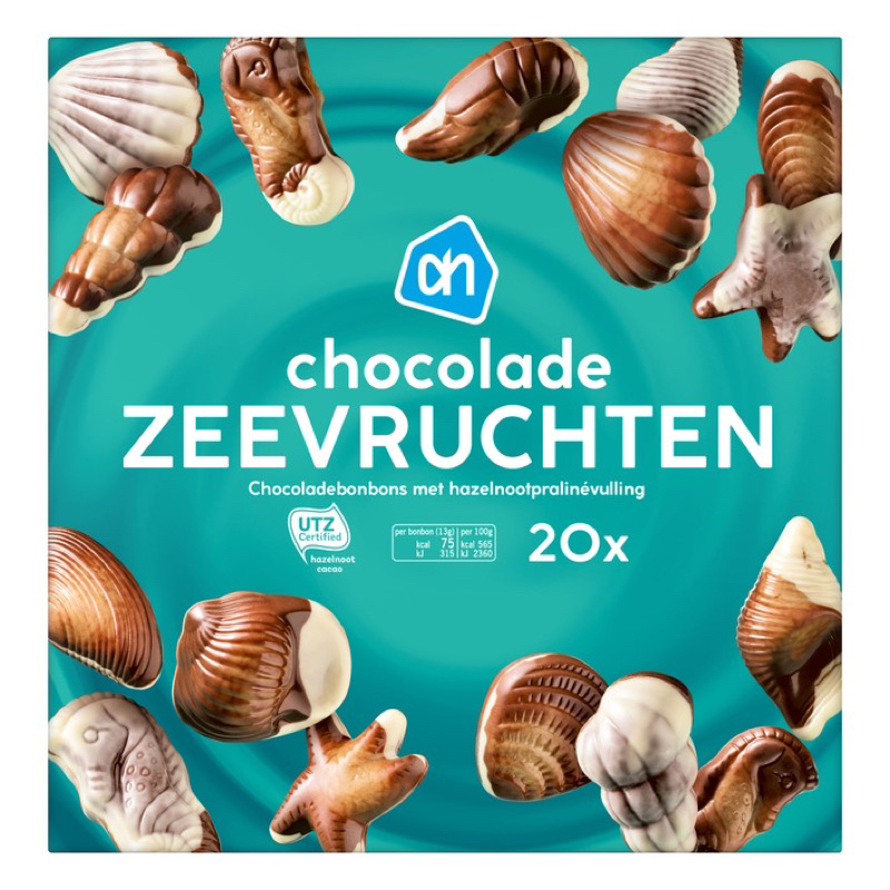 

AH Chocolade zeevruchten Made in Holland/Belanda