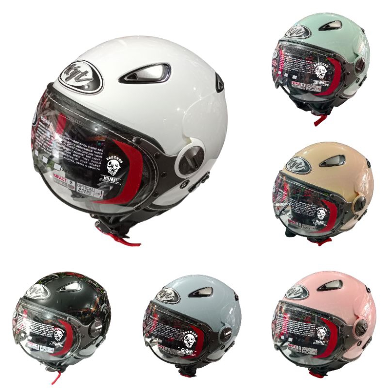 HELM KYT ELSICO PUTIH POLOS ORIGINAL