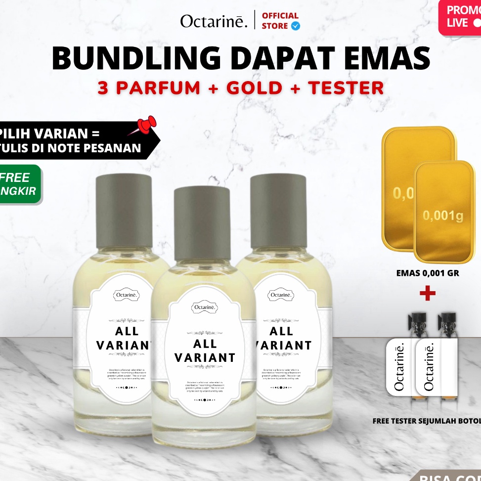 BAYAR DITEMPAT   LELANG KHUSUS LIVE  Bundling 3 Botol Parfum 3ml Gratis Emas Bebas Pilih Variant  Oc