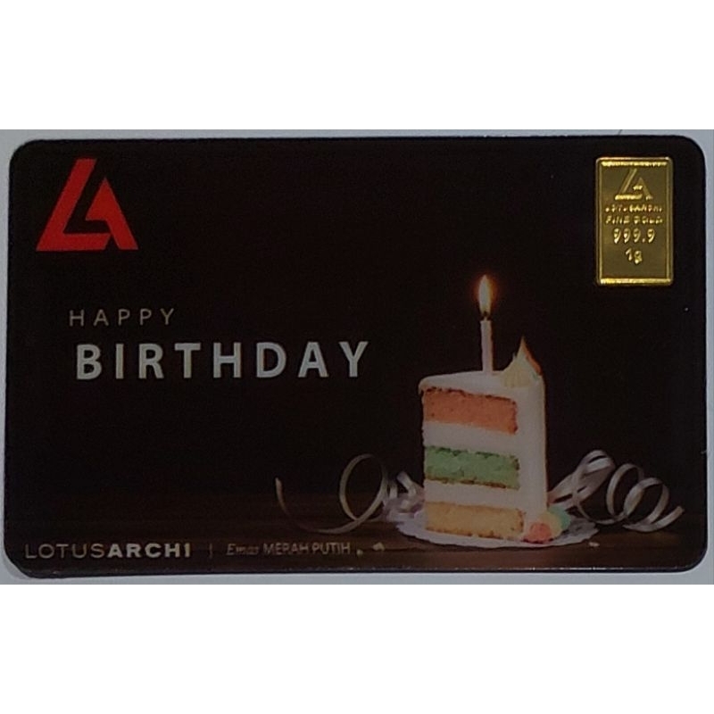 Logam Mulia Lotus Archi 1 Gram Happy Birthday
