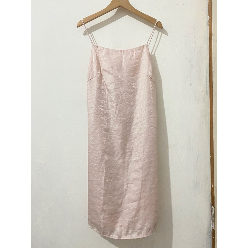 Shimmery Satin Dress Brand Weekday PRELOVED