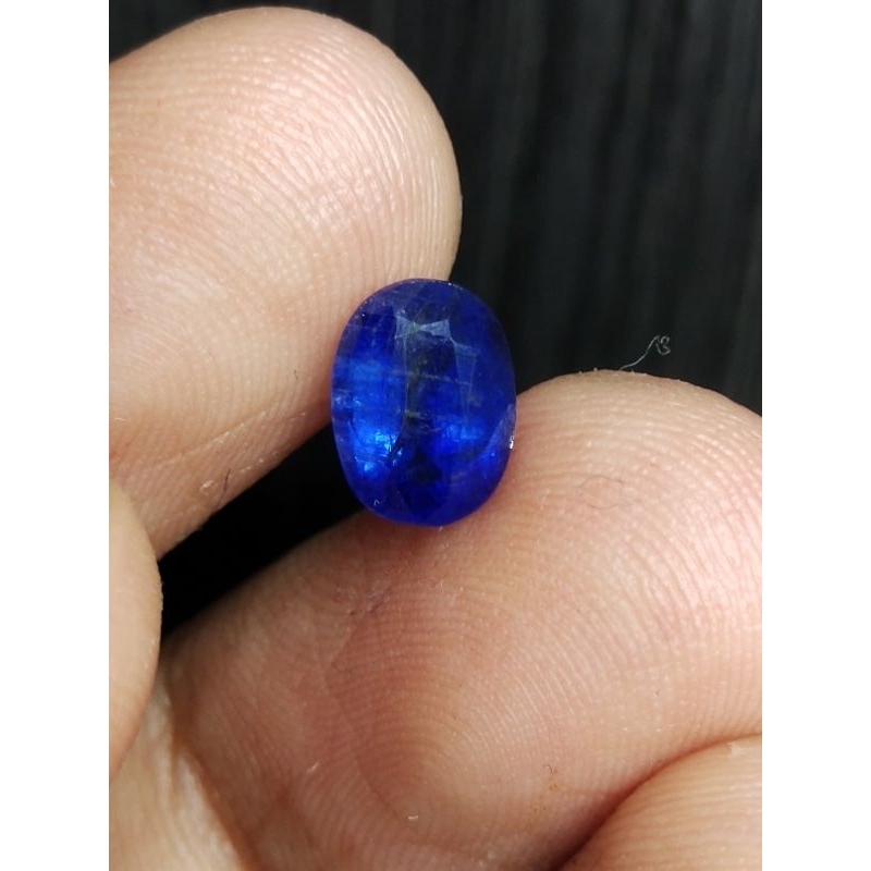 Natural Blue Sapphire 8x6x4 mm 1.3 Ct Kyanite Australia Oval Cutting NTD Asli Code 579