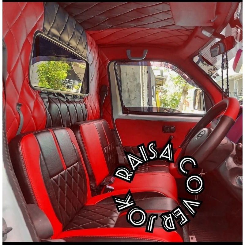 Sarung jok+cover plafon+bungkus cabin+lapis pintu mobil Grandmax pick up full interior - l300 - Mega