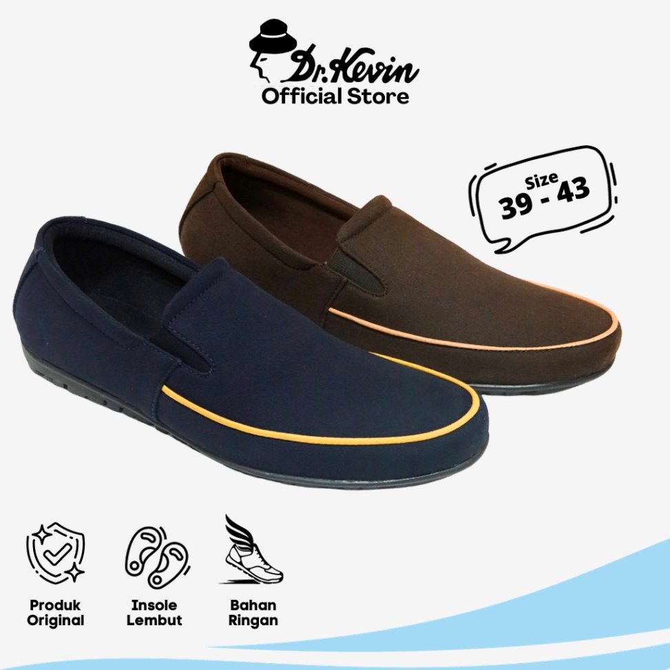 Terbaru Id3u8Ti Dr Kevin Sepatu Kasual Pria Slip On 85131