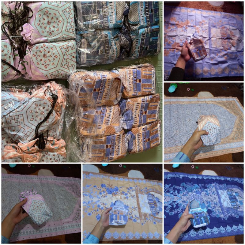 SAJADAH TRAVELING / SAJADAH KECIL / SAJADAH TIPIS/ SAJADAH KEKINIAN / SEJADAH RANDOM MOTIF)