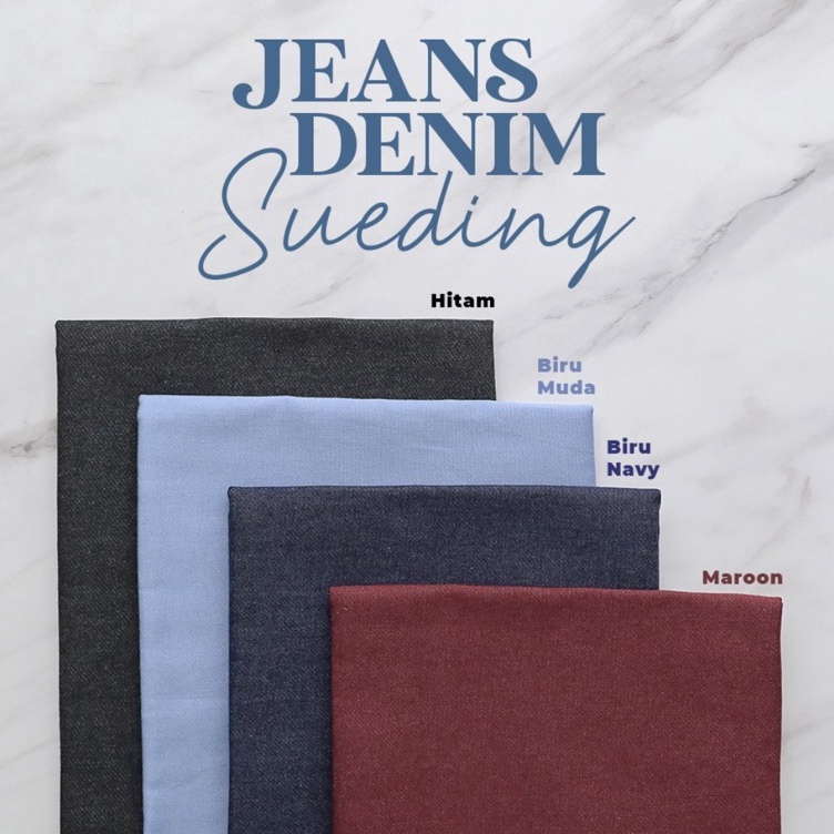 Baru codePp6P KAIN JEANS SUEDING  KAIN DENIM SUEDING  KAIN JEANS WASH
