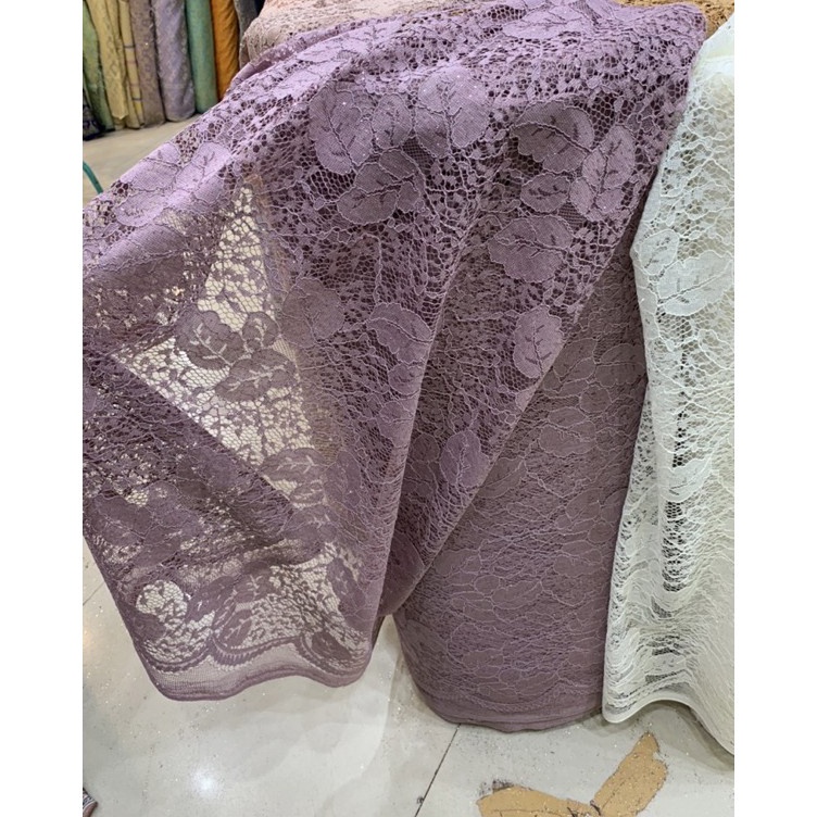 Lariz idHh6H1 Kain Brokat Lace Daun