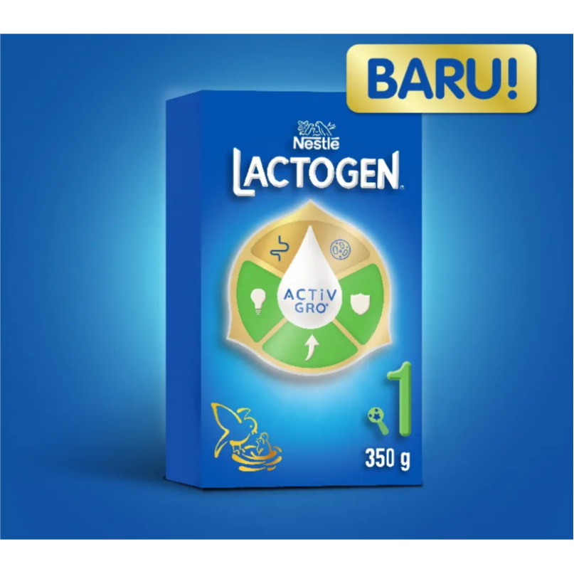 Nestle Lactogen1  Susu Formula 0-6 Bulan 350 GR /  Nestle Lactogen 2  Susu Formula Usia 6-12 Bulan B