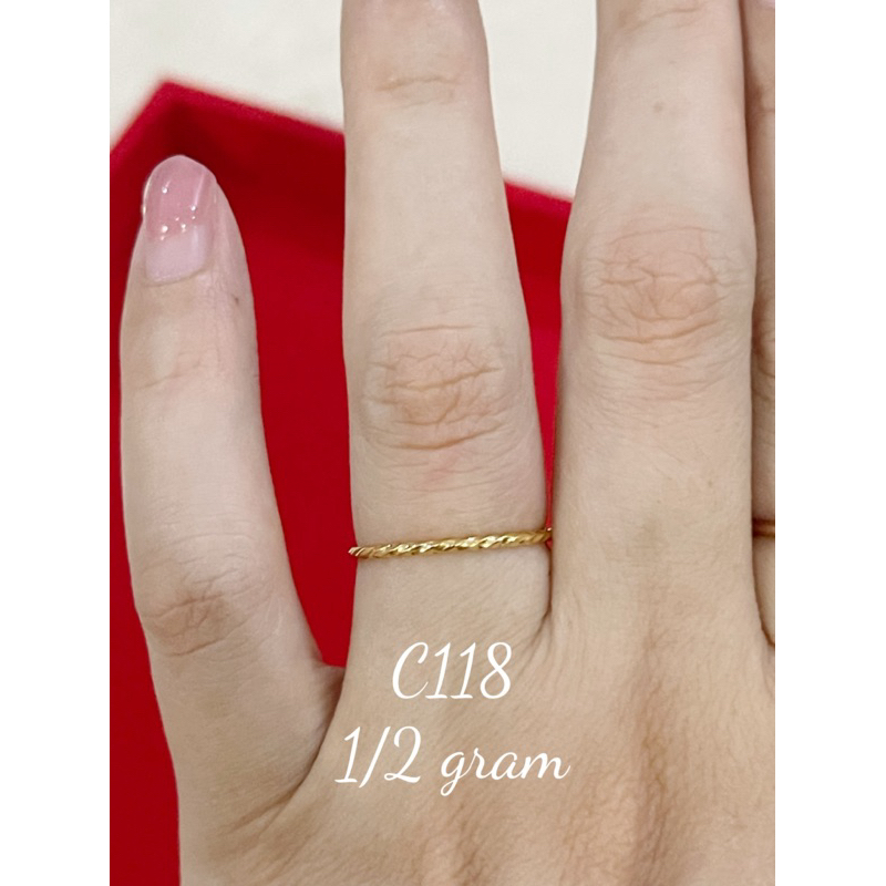 cincin kroncong emas muda setengah gram