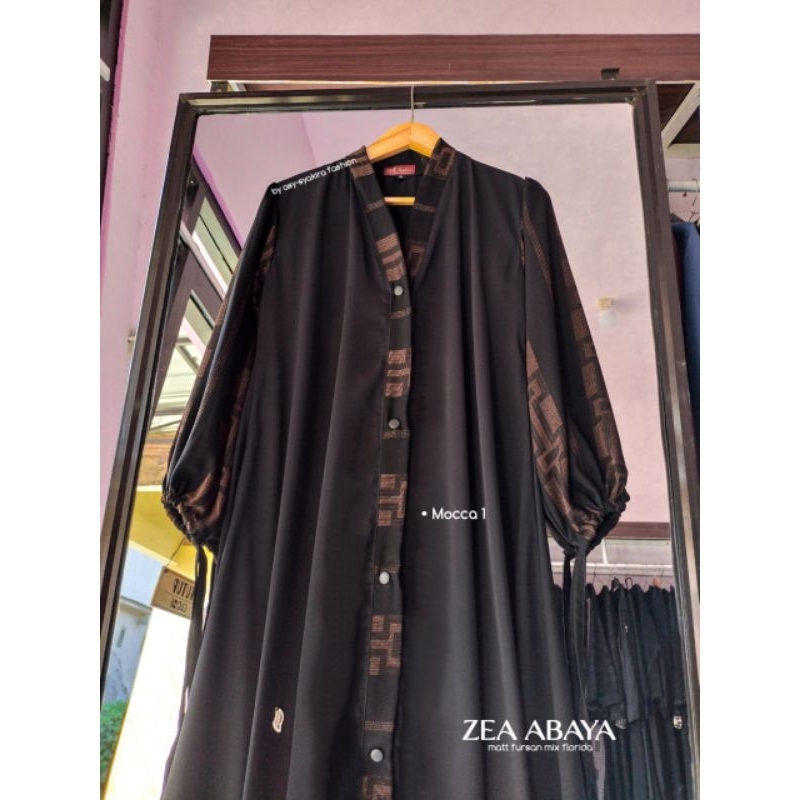 ABAYA ZEA | Gamis Hitam Arab By Asy-syakira fashion