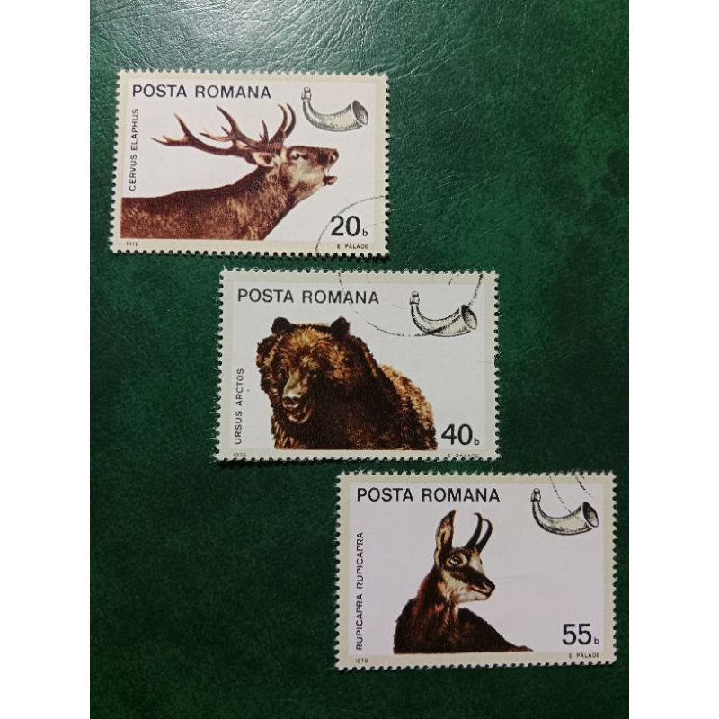 

Prangko Rumania 3 Pcs Hewan Tahun 1976 Used