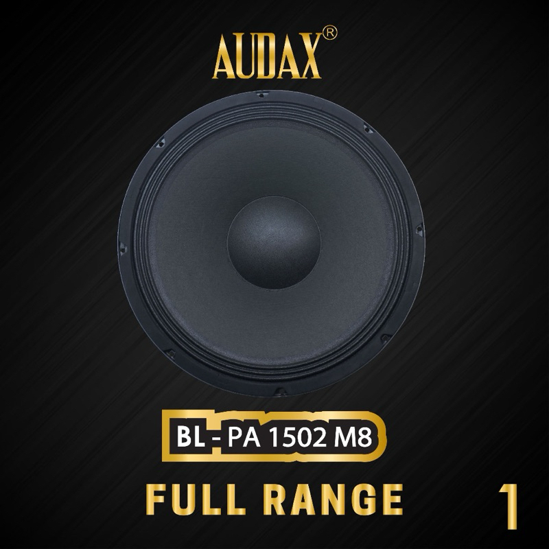 Speaker AUDAX 15" 15 Inch BL-PA 1502 M8 Full Range Mid &amp; Bass Woofer