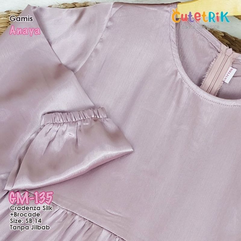Korean Style Gamis Anaya, Melva, Kaluna gamis rompi brocade Cutetrik Terbaru