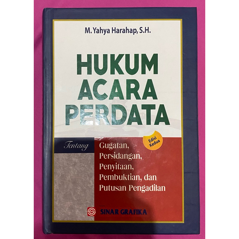 

HUKUM ACARA PERDATA (M. YAHYA HARAHAP S.H.)
