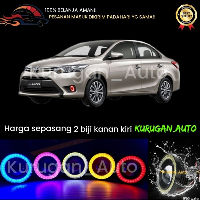 Foglamp Angel Eyes VIOS Lampu Variasi Mobil