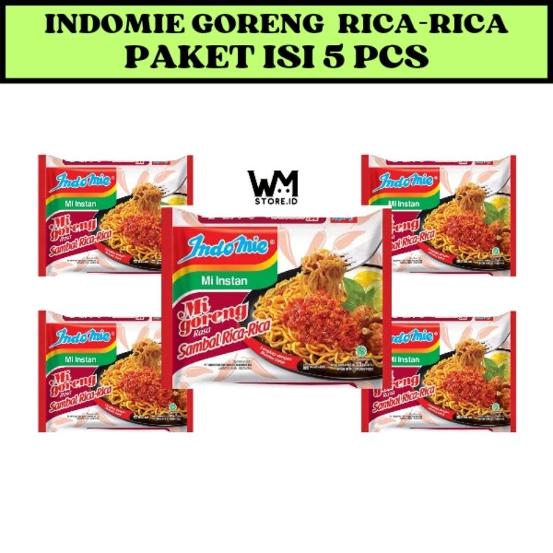 

(BUNDLING 5 PCS) INDOMIE GORENG RICA-RICA