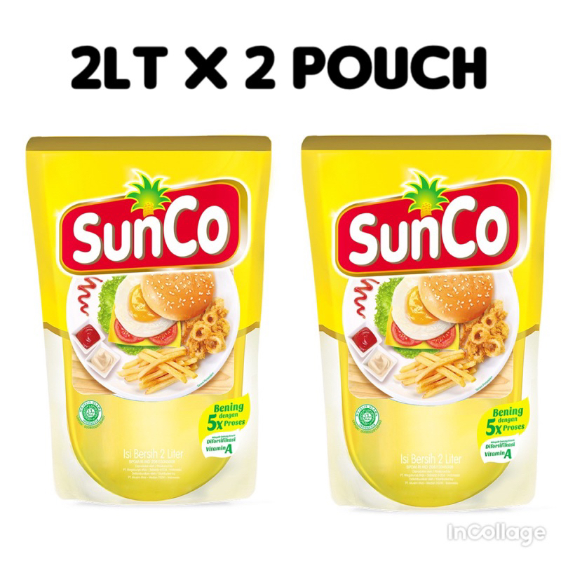 

( JATIM ) PAKET MINYAK SUNCO 2LT X 2 POUCH