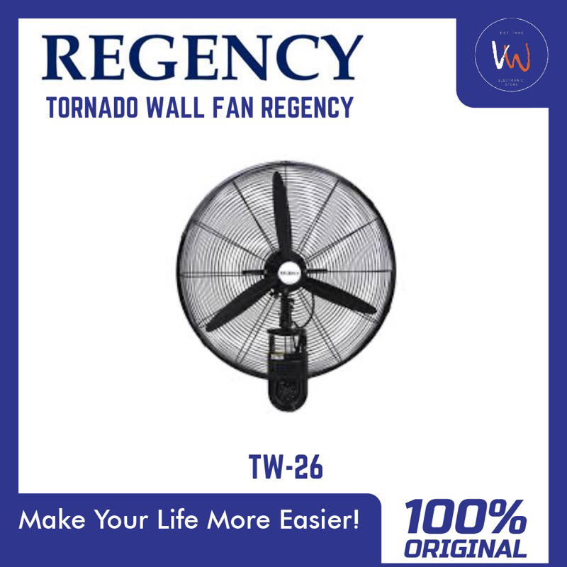 Regency Tornado Wall Fan TW-26 / Kipas Dinding Jumbo