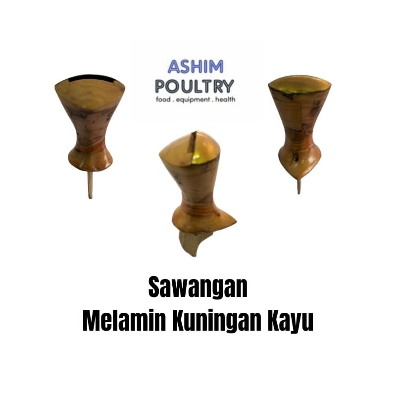 Sawangan Melamin Kuningan Kayu