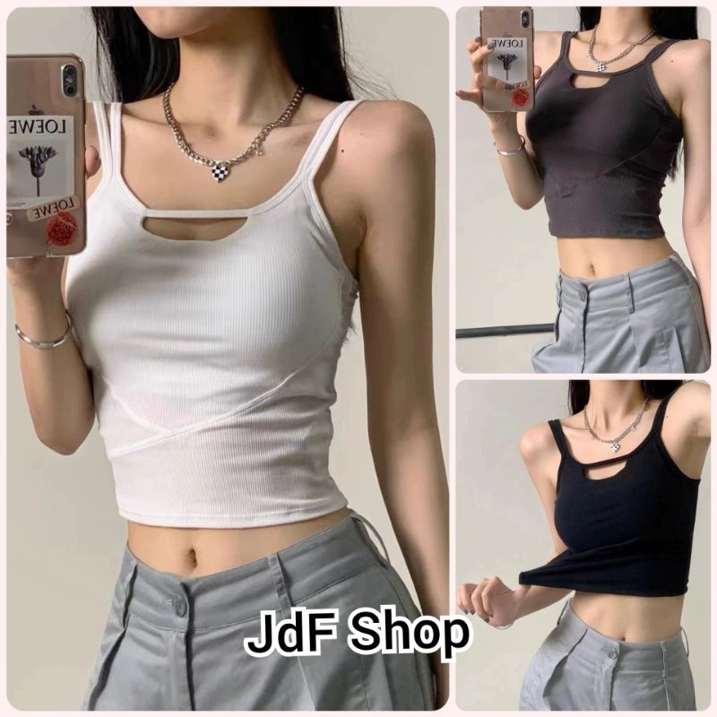 JdF Shop 570 - ( Grosir ) Iowa Crop Top Bra / Tanktop Bra Tank Top