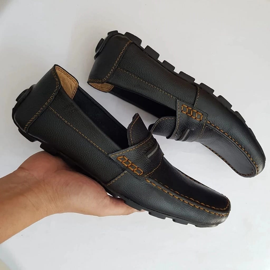 Sepatu Pansus - Sepatu Slip On Pria - Sepatu Slop - Sepatu Kulit - Sepatu Slip On Pria Kulit