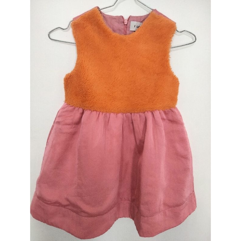 dress anak perempuan bahan bulu