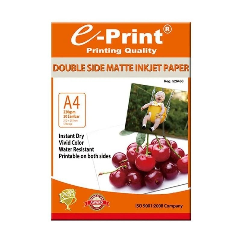 

Kertas foto matte inkjet photo paper dop 2 sisi