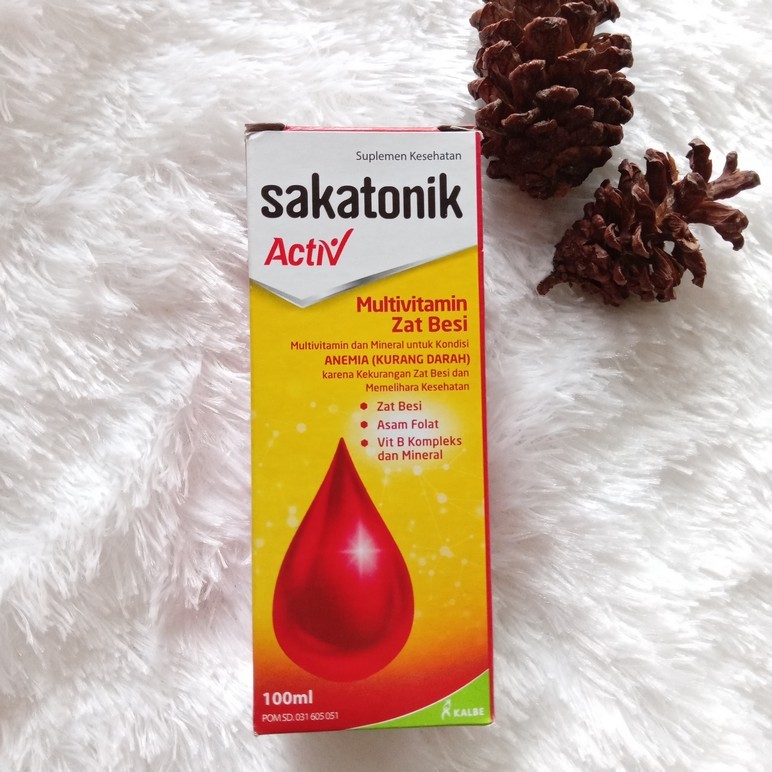 SAKATONIK | SAKATONIK ACTIV SIRUP 100ML | SAKATONIK LIVER | PENAMBAH DARAH | ANEMIA | ZAT BESI | ASA