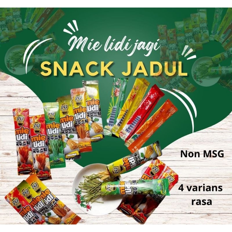 

MIE LIDI JAGI PAKET 2 (Isi 100pcs/125pcs) , NON MSG DAN PENGAWET