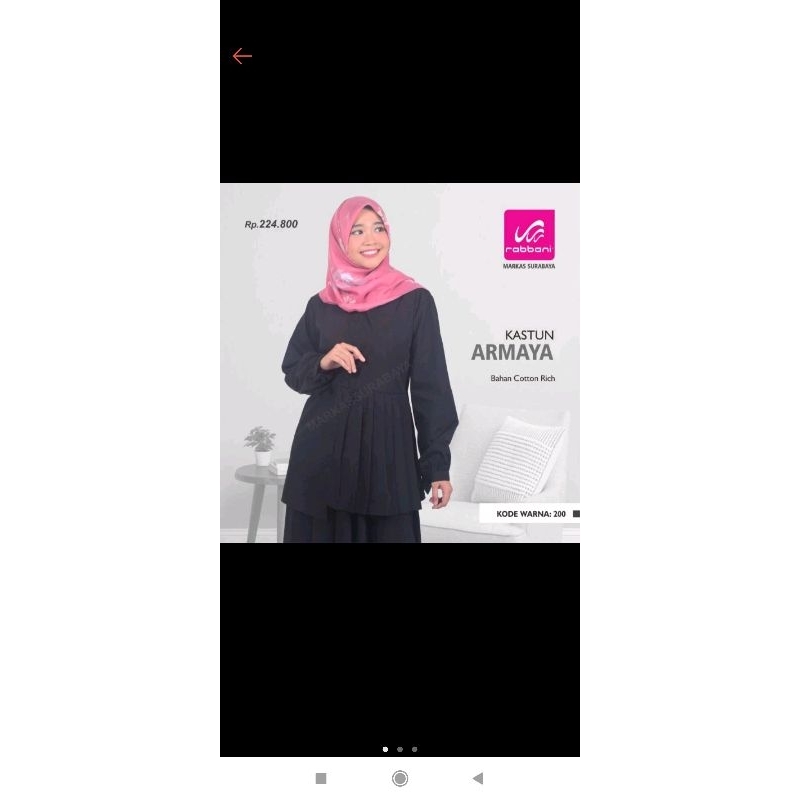 Rabbani cuci gudang tunik armaya