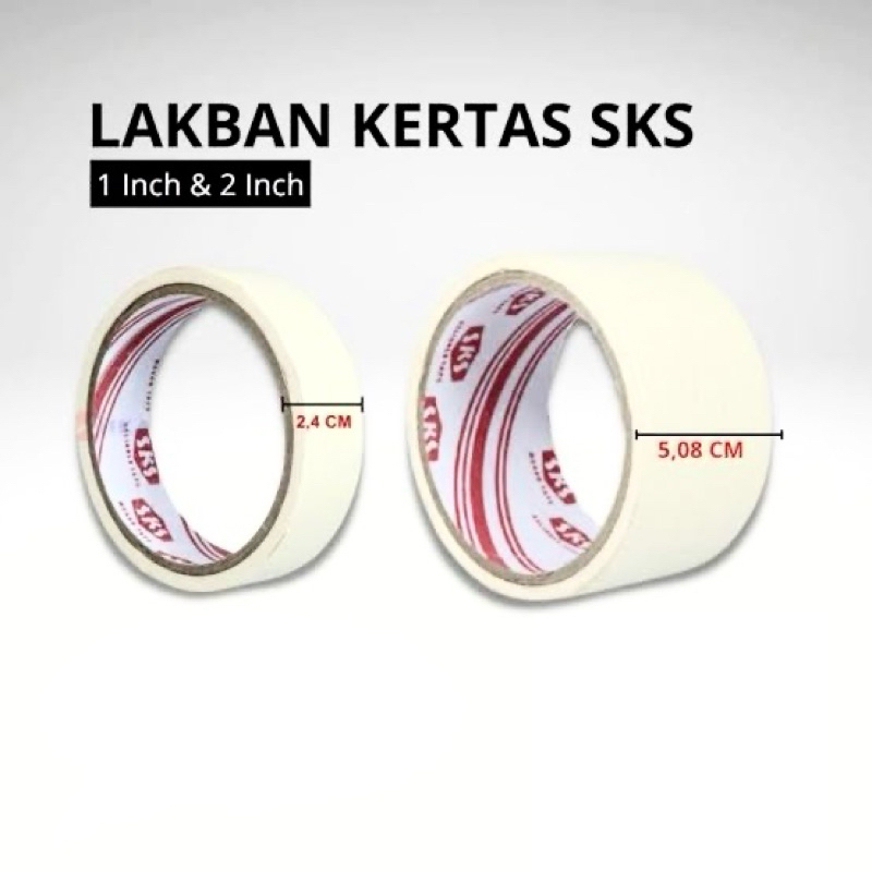 

Lakban Kertas Besar Kecil / Lem Kertas