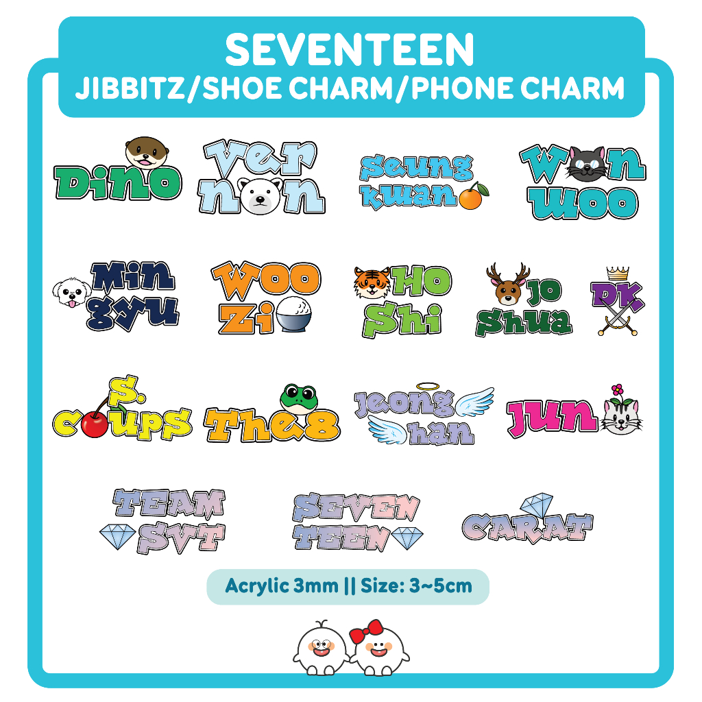 Seventeen Jibbitz/Shoe Charm/Phone Charm